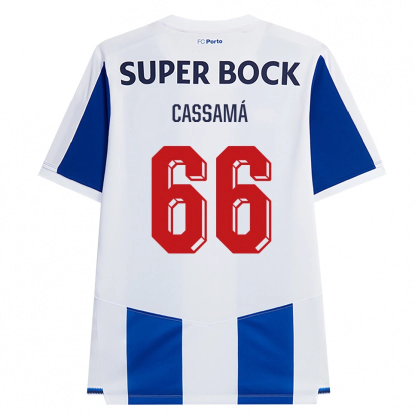 Danxen Uomo Maglia Adramane Cassamá #66 Blu Bianco Rosso Kit Gara Home 2026/27 Maglietta