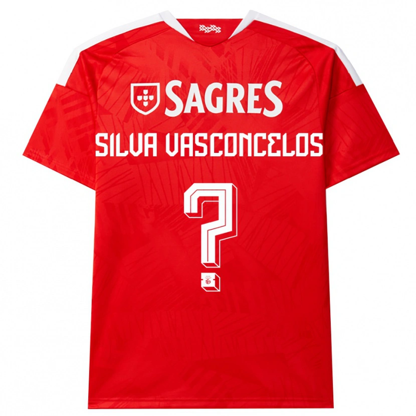 Danxen Uomo Maglia Martim Silva Vasconcelos #0 Rosso Bianco Giallo Kit Gara Home 2026/27 Maglietta