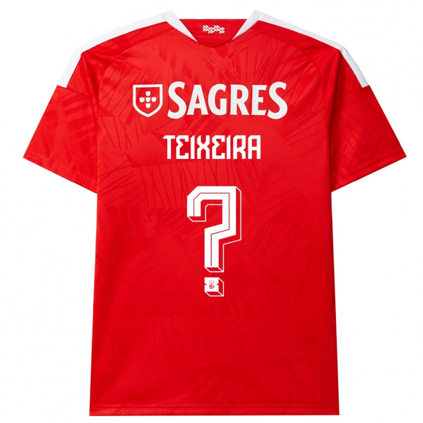 Danxen Uomo Maglia Ricardo Teixeira #0 Rosso Bianco Giallo Kit Gara Home 2026/27 Maglietta