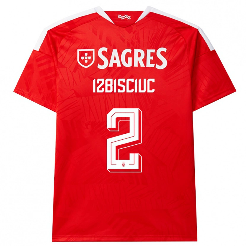 Danxen Uomo Maglia Pedro Izbisciuc #2 Rosso Bianco Giallo Kit Gara Home 2026/27 Maglietta