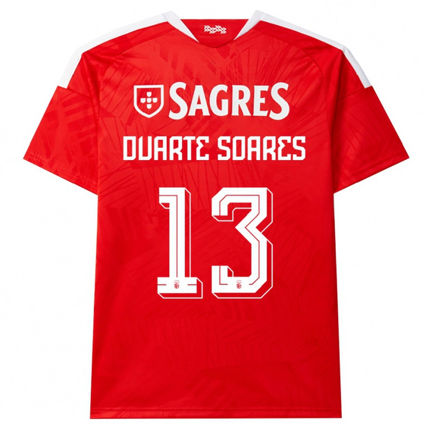 Danxen Uomo Maglia Duarte Soares #13 Rosso Bianco Giallo Kit Gara Home 2026/27 Maglietta