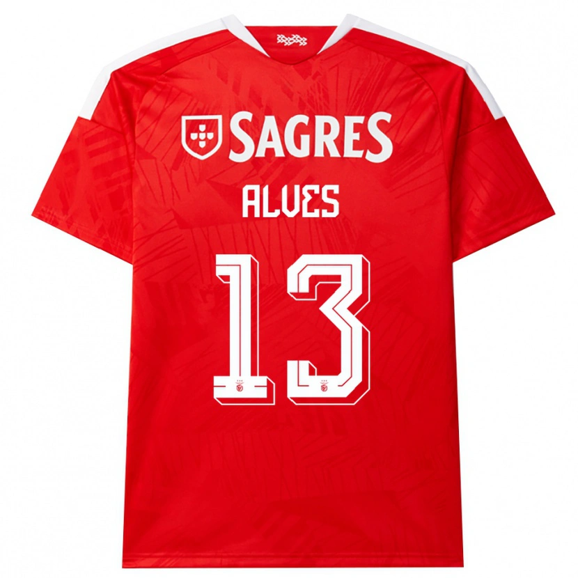 Danxen Uomo Maglia Lucia Alves #13 Rosso Bianco Giallo Kit Gara Home 2026/27 Maglietta