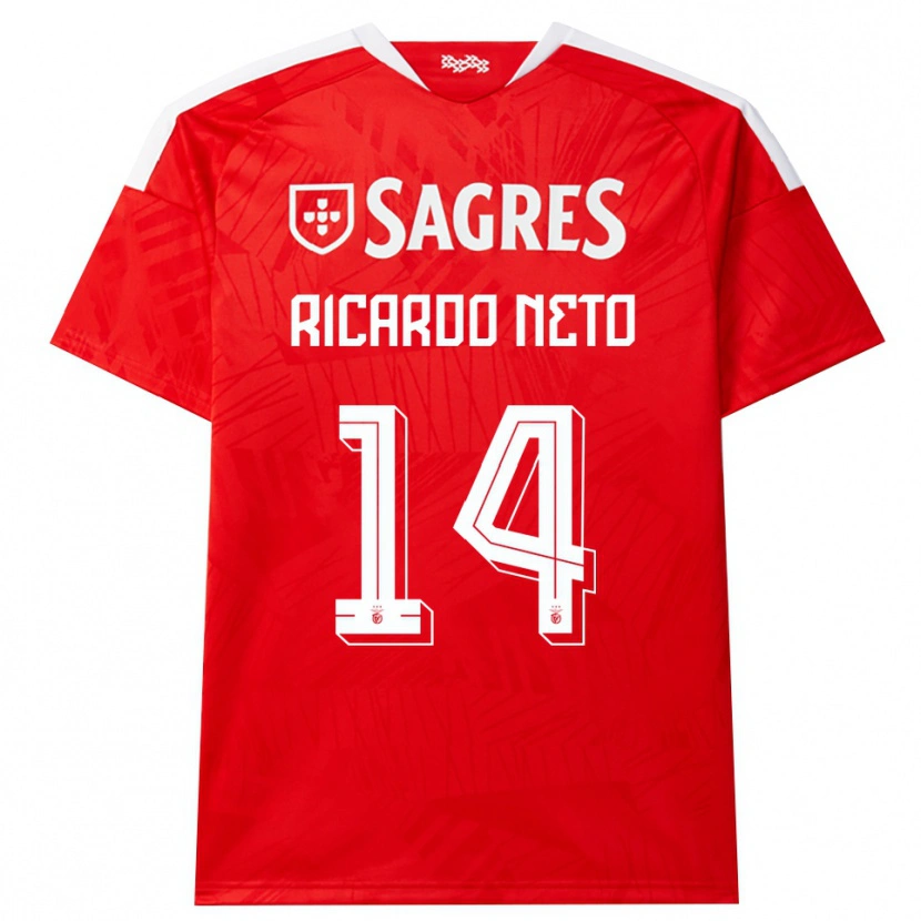 Danxen Uomo Maglia Ricardo Neto #14 Rosso Bianco Giallo Kit Gara Home 2026/27 Maglietta