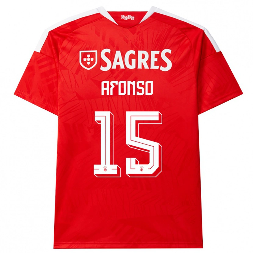 Danxen Uomo Maglia Guilherme Afonso #15 Rosso Bianco Giallo Kit Gara Home 2026/27 Maglietta