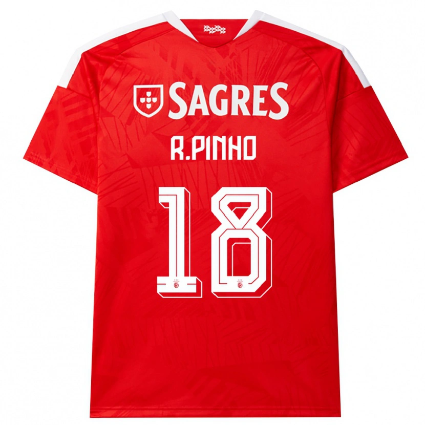 Danxen Uomo Maglia Rodrigo Pinho #18 Rosso Bianco Giallo Kit Gara Home 2026/27 Maglietta