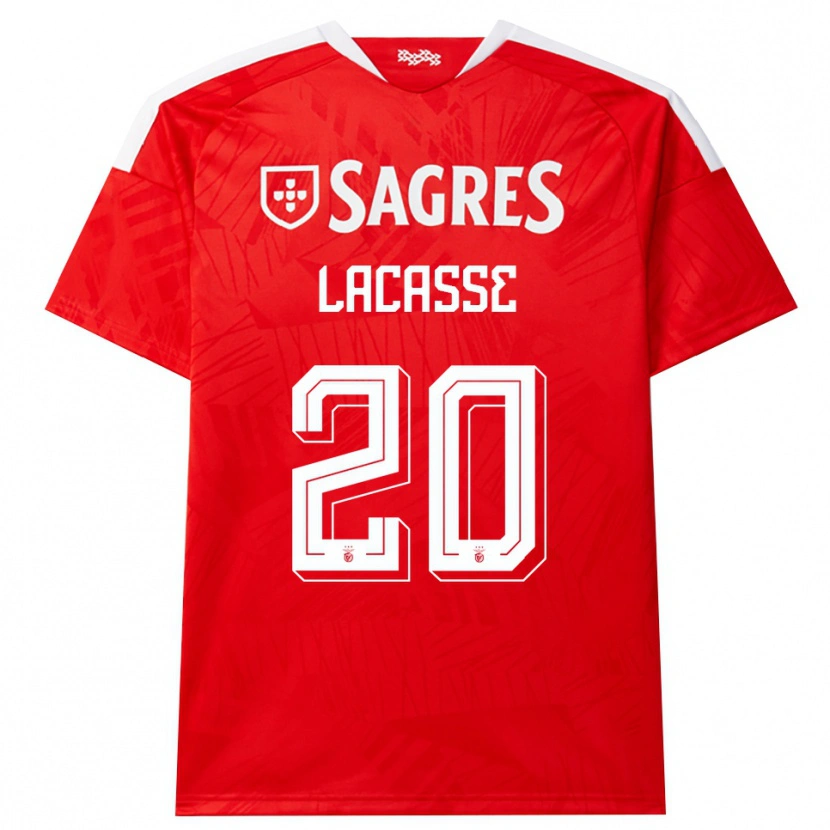 Danxen Uomo Maglia Cloe Lacasse #20 Rosso Bianco Giallo Kit Gara Home 2026/27 Maglietta