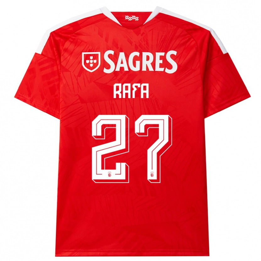 Danxen Uomo Maglia Rafa Silva #27 Rosso Bianco Giallo Kit Gara Home 2026/27 Maglietta