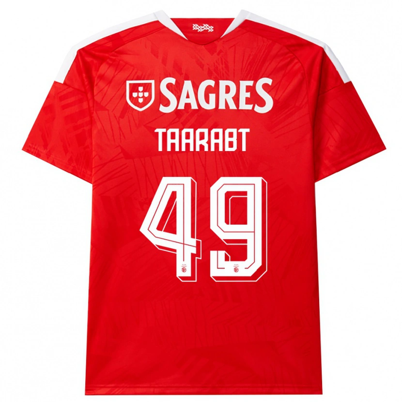 Danxen Uomo Maglia Adel Taarabt #49 Rosso Bianco Giallo Kit Gara Home 2026/27 Maglietta