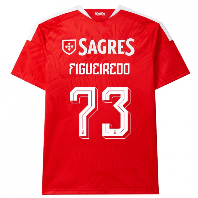 Danxen Uomo Maglia Miguel Figueiredo #73 Rosso Bianco Giallo Kit Gara Home 2026/27 Maglietta