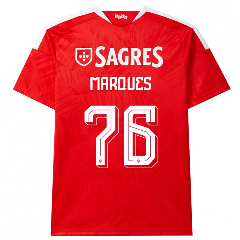 Danxen Uomo Maglia Gustavo Marques #76 Rosso Bianco Giallo Kit Gara Home 2026/27 Maglietta