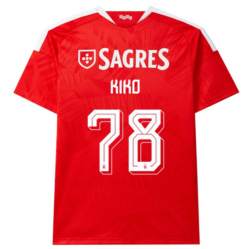 Danxen Uomo Maglia Kiko #78 Rosso Bianco Giallo Kit Gara Home 2026/27 Maglietta