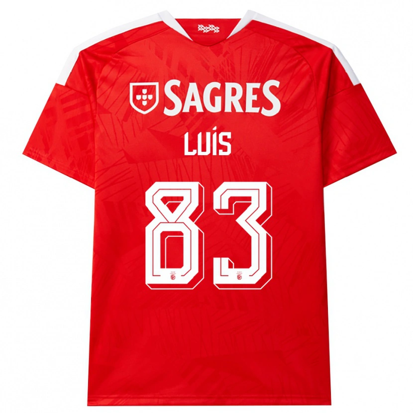Danxen Uomo Maglia Rafael Luís #83 Rosso Bianco Giallo Kit Gara Home 2026/27 Maglietta