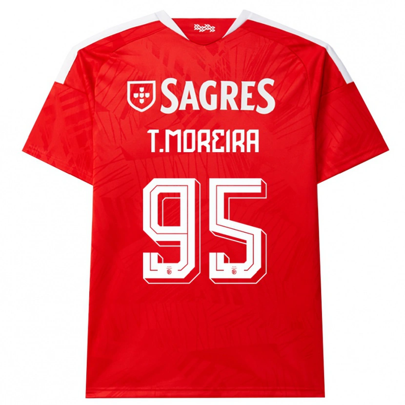 Danxen Uomo Maglia Tomás Cruz #95 Rosso Bianco Giallo Kit Gara Home 2026/27 Maglietta