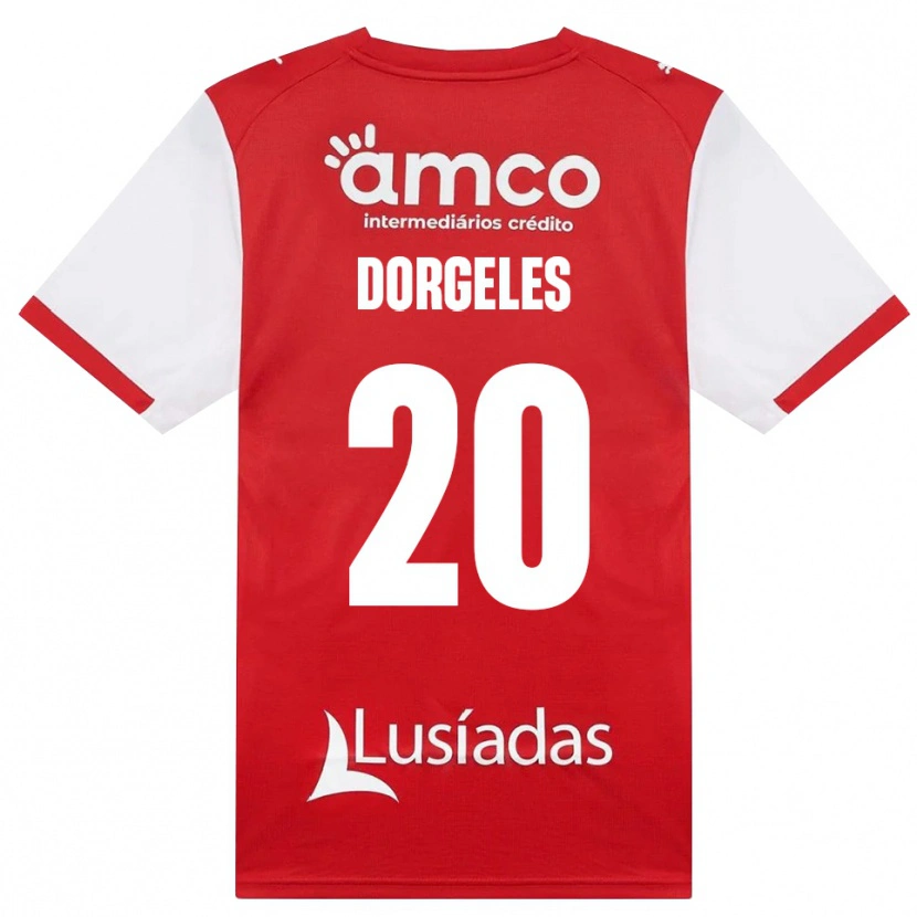 Danxen Uomo Maglia Mario Dorgeles #20 Bianco Rosso Nero Kit Gara Home 2026/27 Maglietta