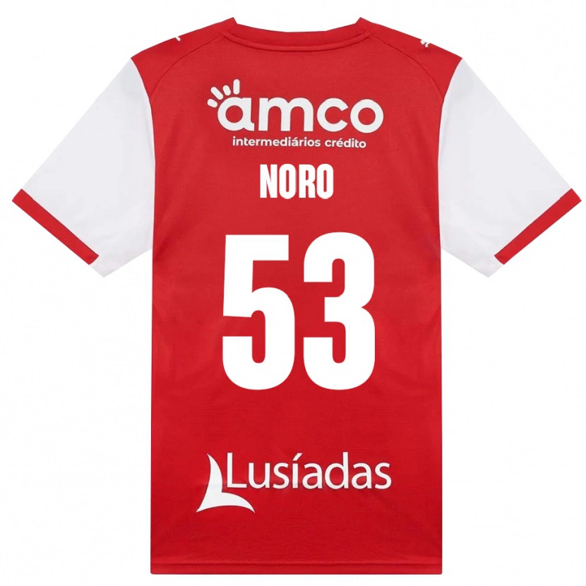 Danxen Uomo Maglia Jonatás Noro #53 Bianco Rosso Nero Kit Gara Home 2026/27 Maglietta