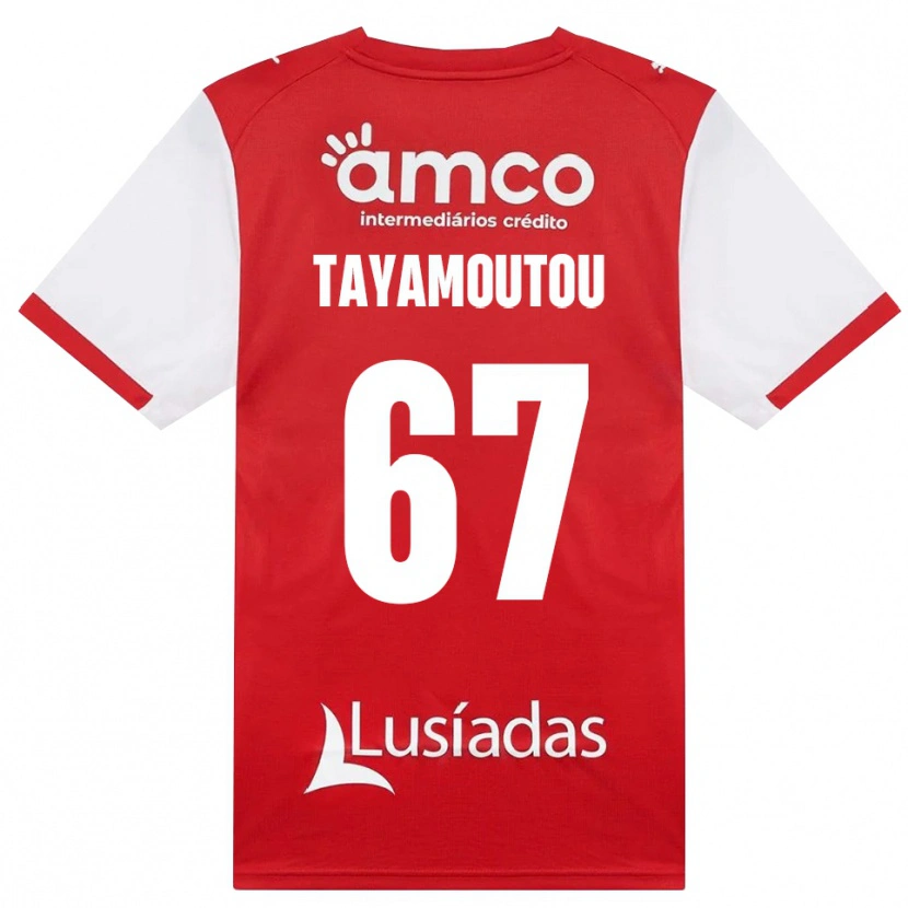 Danxen Uomo Maglia Enzo Tayamoutou #67 Bianco Rosso Nero Kit Gara Home 2026/27 Maglietta