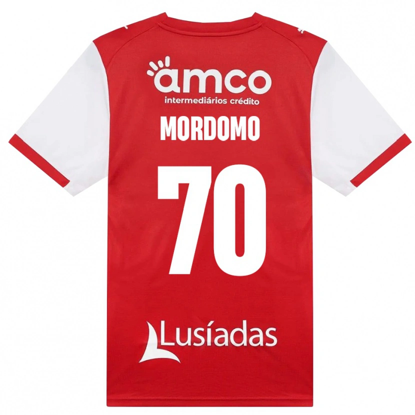 Danxen Uomo Maglia Mordomo #70 Bianco Rosso Nero Kit Gara Home 2026/27 Maglietta
