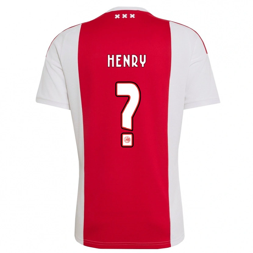 Danxen Uomo Maglia Alvaro Henry #0 Rosso Bianco Giallo Kit Gara Home 2026/27 Maglietta