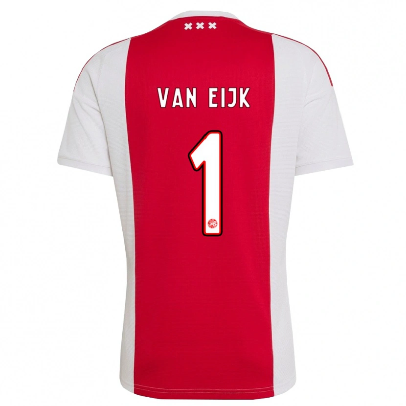 Danxen Uomo Maglia Regina Van Eijk #1 Rosso Bianco Giallo Kit Gara Home 2026/27 Maglietta