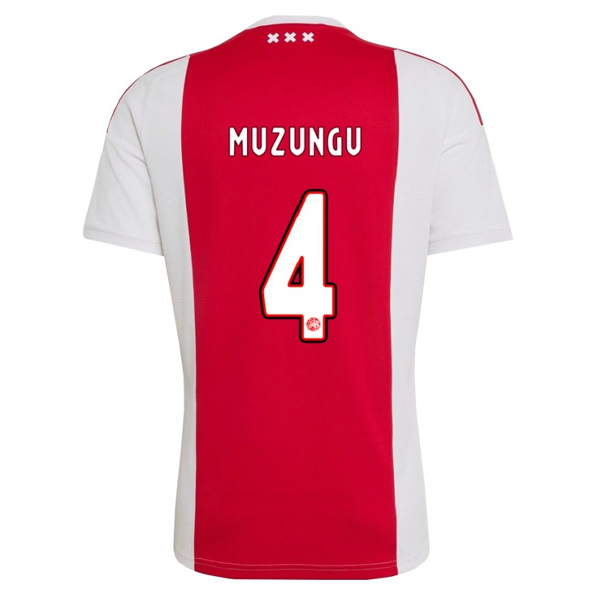 Danxen Uomo Maglia Marvyn Muzungu #4 Rosso Bianco Giallo Kit Gara Home 2026/27 Maglietta