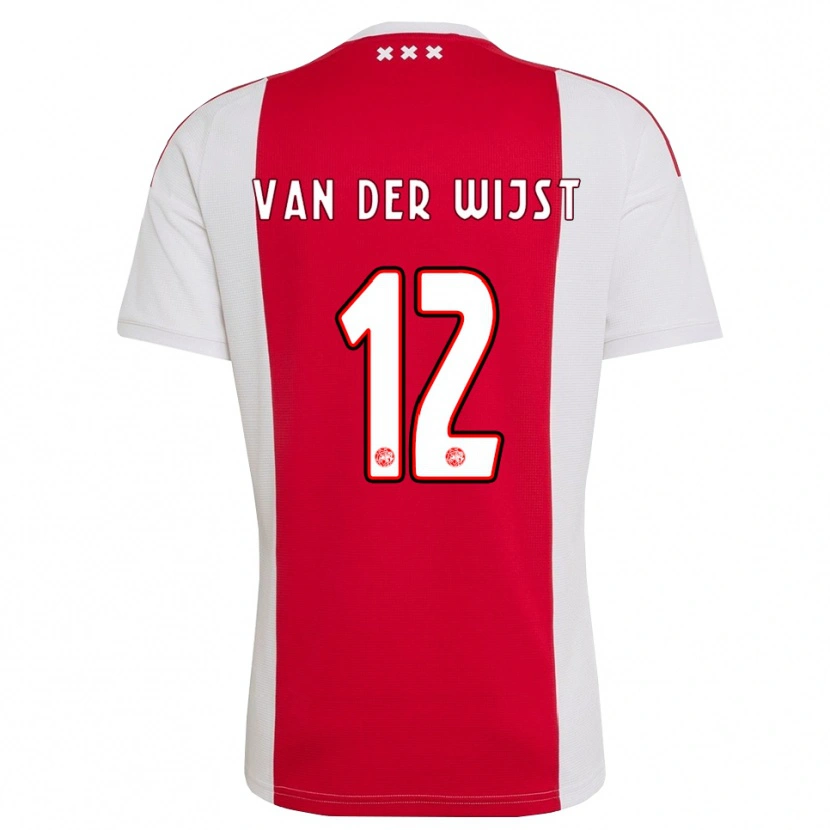 Danxen Uomo Maglia Giovanni Van Der Wijst #12 Rosso Bianco Giallo Kit Gara Home 2026/27 Maglietta