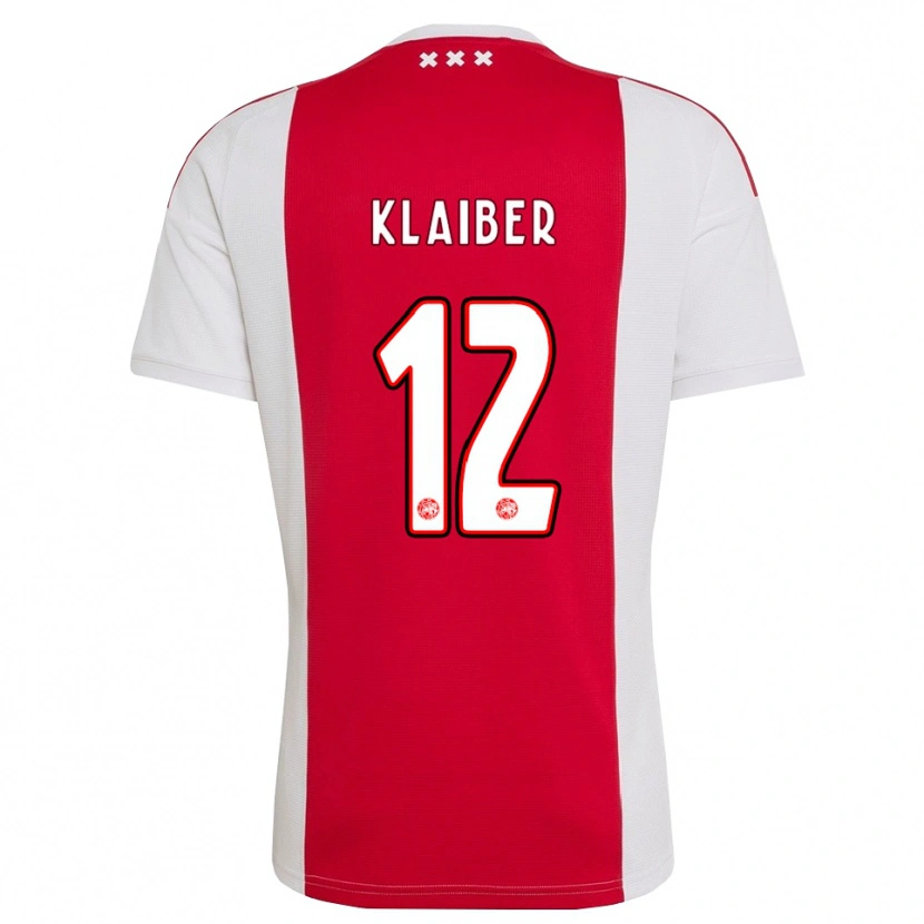 Danxen Uomo Maglia Sean Klaiber #12 Rosso Bianco Giallo Kit Gara Home 2026/27 Maglietta