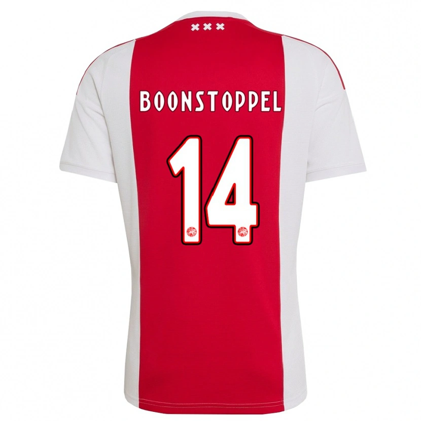 Danxen Uomo Maglia Jesse Boonstoppel #14 Rosso Bianco Giallo Kit Gara Home 2026/27 Maglietta
