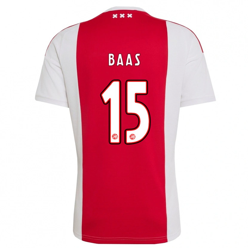 Danxen Uomo Maglia Youri Baas #15 Rosso Bianco Giallo Kit Gara Home 2026/27 Maglietta