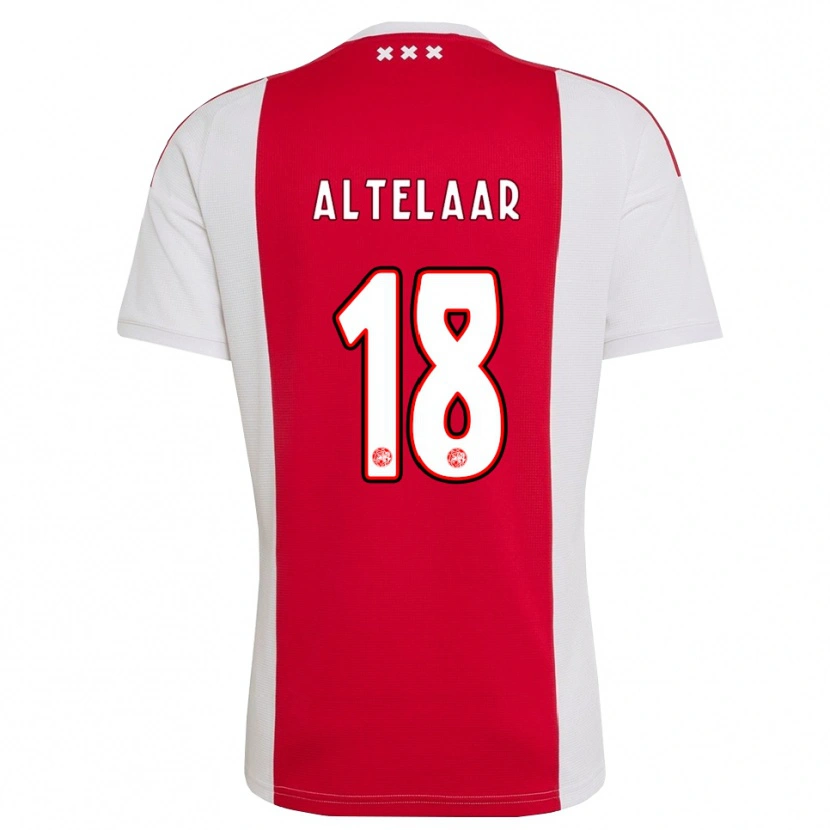 Danxen Uomo Maglia Jamie Altelaar #18 Rosso Bianco Giallo Kit Gara Home 2026/27 Maglietta