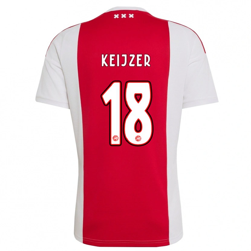 Danxen Uomo Maglia Milicia Keijzer #18 Rosso Bianco Giallo Kit Gara Home 2026/27 Maglietta