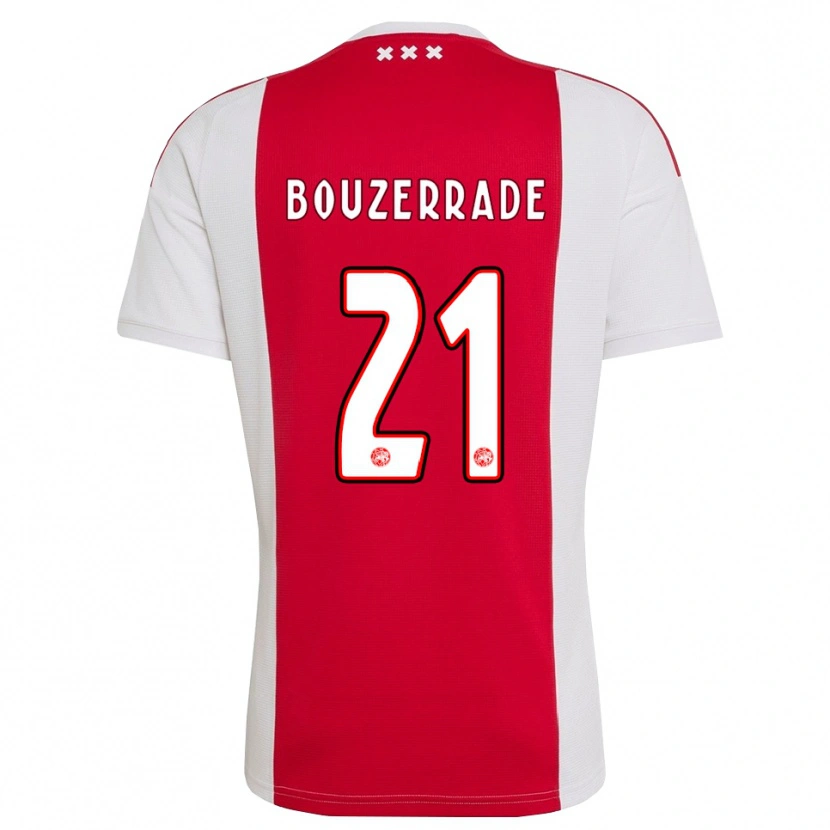 Danxen Uomo Maglia Zaina Bouzerrade #21 Rosso Bianco Giallo Kit Gara Home 2026/27 Maglietta