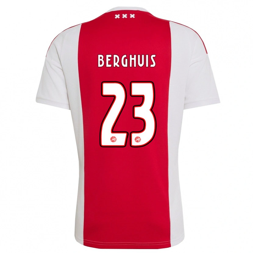 Danxen Uomo Maglia Steven Berghuis #23 Rosso Bianco Giallo Kit Gara Home 2026/27 Maglietta