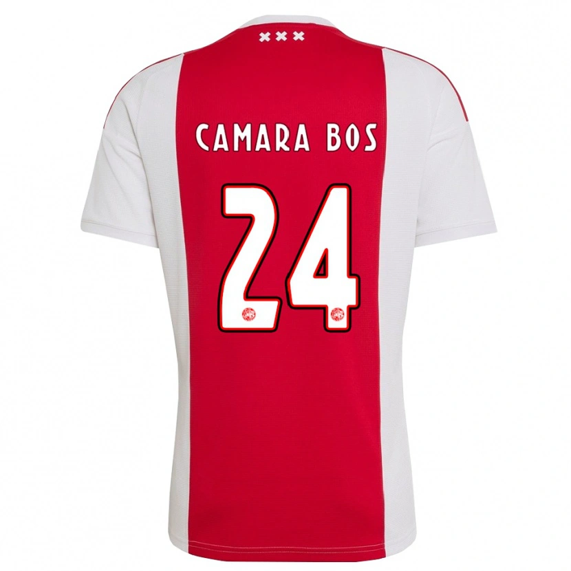 Danxen Uomo Maglia Daniel Camara Bos #24 Rosso Bianco Giallo Kit Gara Home 2026/27 Maglietta