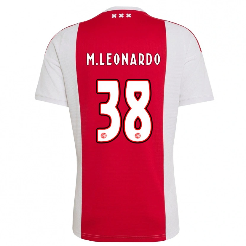 Danxen Uomo Maglia Marcos Leonardo #38 Rosso Bianco Giallo Kit Gara Home 2026/27 Maglietta