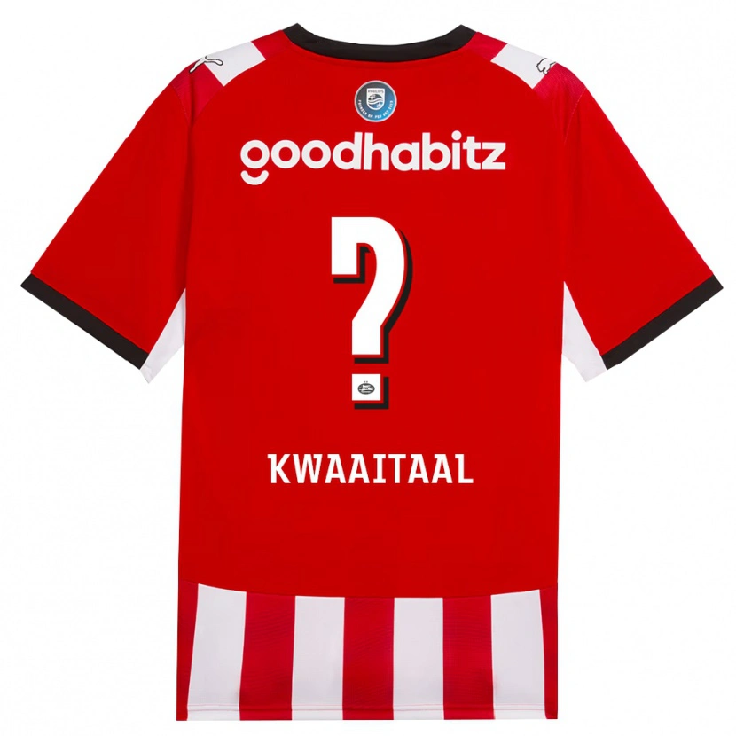 Danxen Uomo Maglia Julian Kwaaitaal #0 Rosso Bianco Nero Kit Gara Home 2026/27 Maglietta