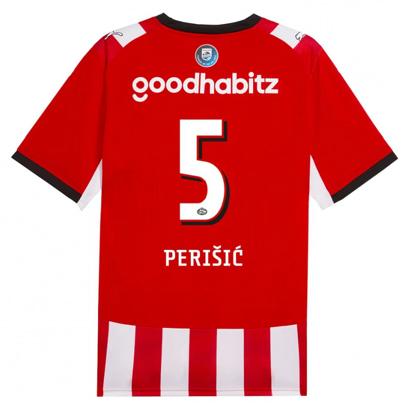 Danxen Uomo Maglia Ivan Perišić #5 Rosso Bianco Nero Kit Gara Home 2026/27 Maglietta