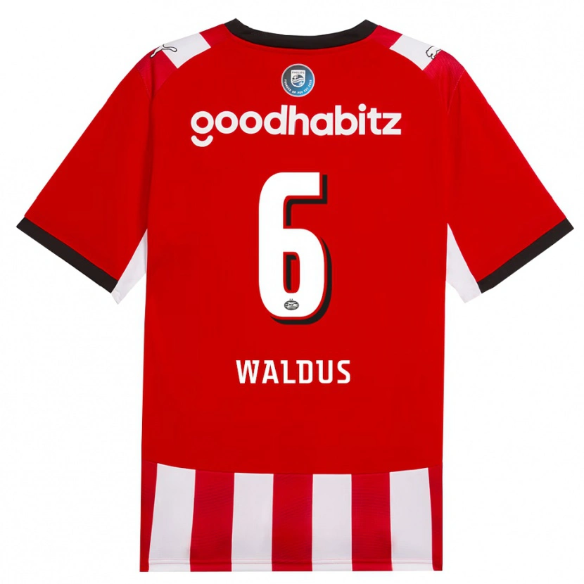 Danxen Uomo Maglia Maruschka Waldus #6 Rosso Bianco Nero Kit Gara Home 2026/27 Maglietta