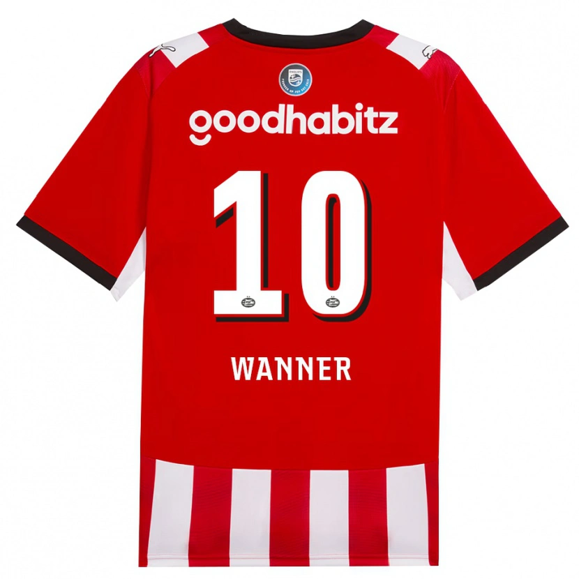 Danxen Uomo Maglia Paul Wanner #10 Rosso Bianco Nero Kit Gara Home 2026/27 Maglietta