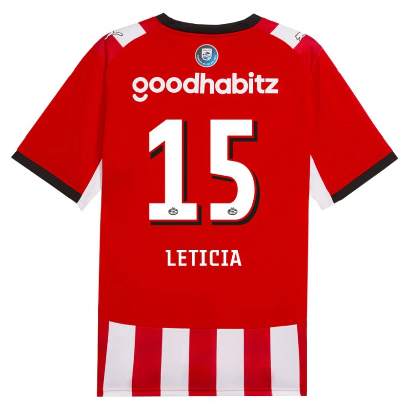 Danxen Uomo Maglia Brazil Bra Leticia #15 Rosso Bianco Nero Kit Gara Home 2026/27 Maglietta