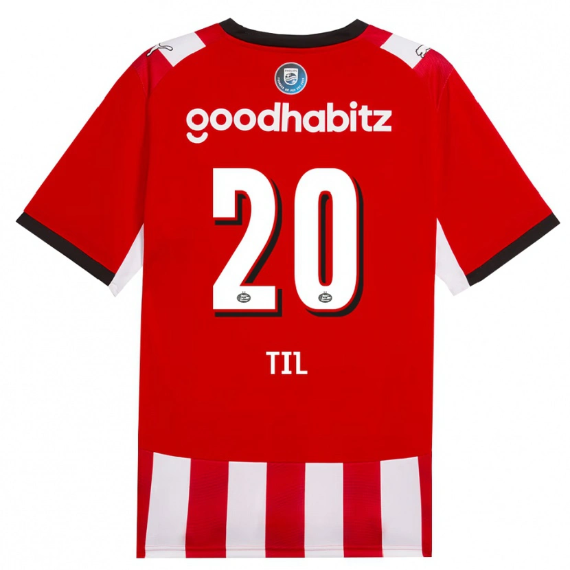 Danxen Uomo Maglia Guus Til #20 Rosso Bianco Nero Kit Gara Home 2026/27 Maglietta