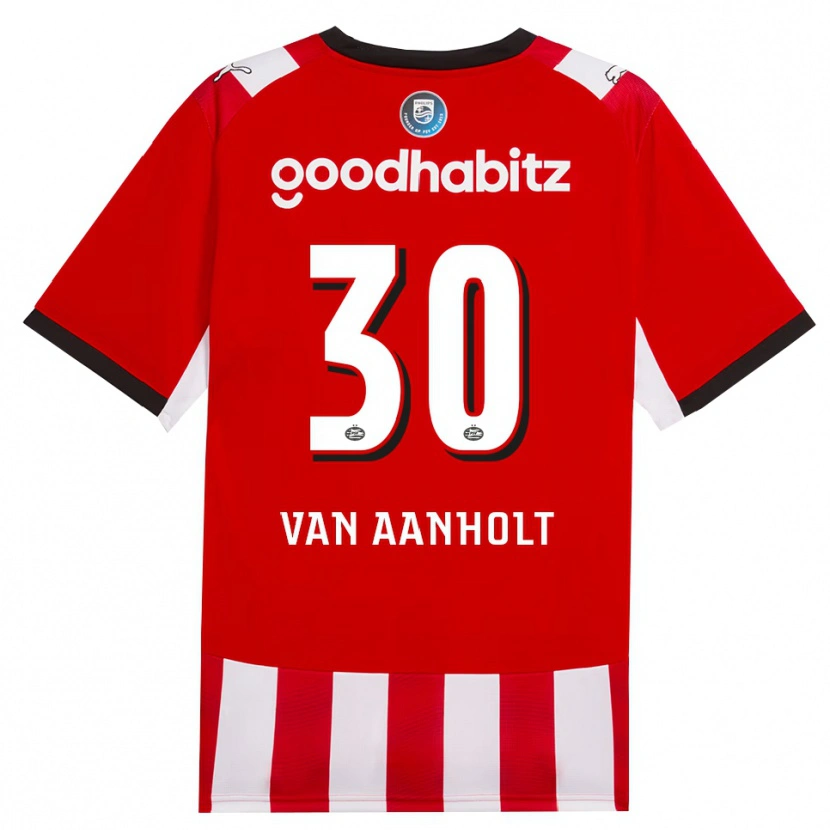Danxen Uomo Maglia Patrick Van Aanholt #30 Rosso Bianco Nero Kit Gara Home 2026/27 Maglietta