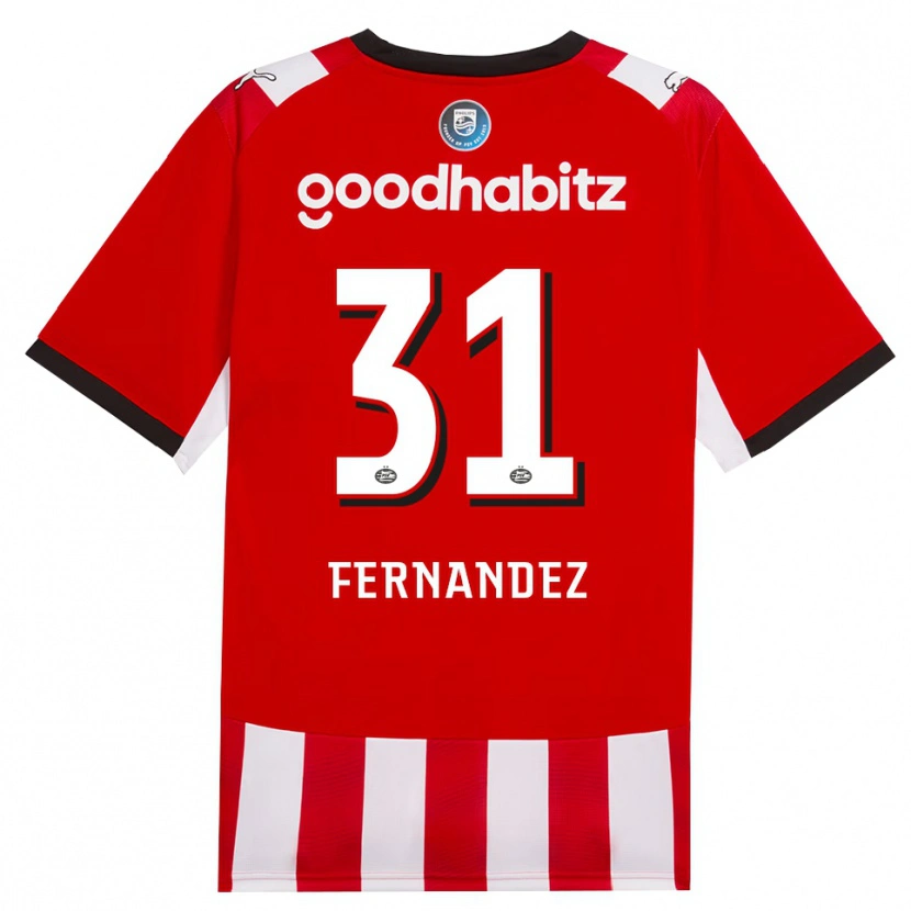 Danxen Uomo Maglia Noah Fernandez #31 Rosso Bianco Nero Kit Gara Home 2026/27 Maglietta