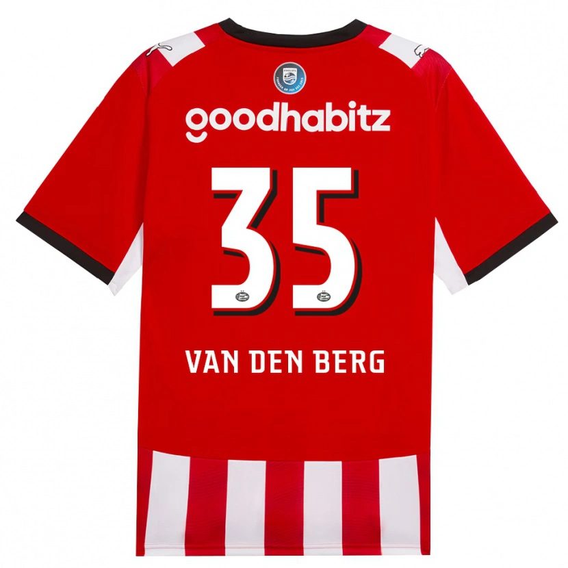 Danxen Uomo Maglia Joël Van Den Berg #35 Rosso Bianco Nero Kit Gara Home 2026/27 Maglietta