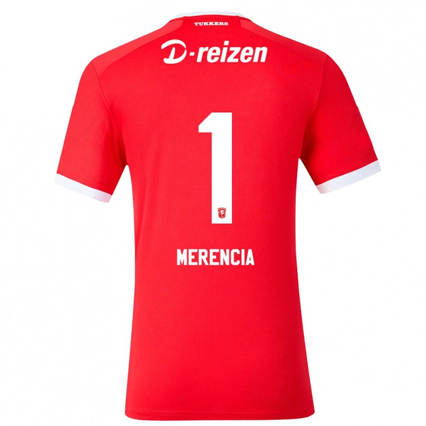 Danxen Uomo Maglia Leandro Merencia #1 Rosso Bianco Kit Gara Home 2026/27 Maglietta