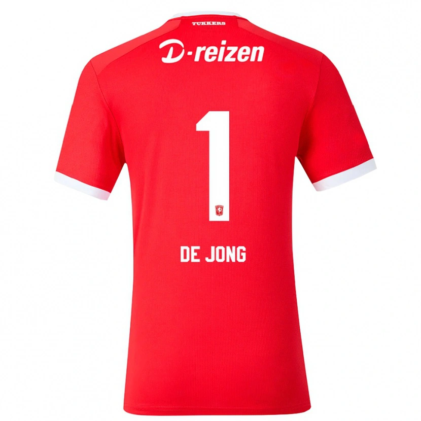 Danxen Uomo Maglia Danielle De Jong #1 Rosso Bianco Kit Gara Home 2026/27 Maglietta