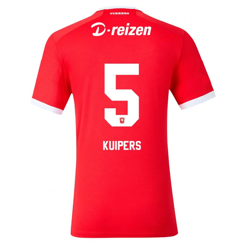Danxen Uomo Maglia Bas Kuipers #5 Rosso Bianco Kit Gara Home 2026/27 Maglietta