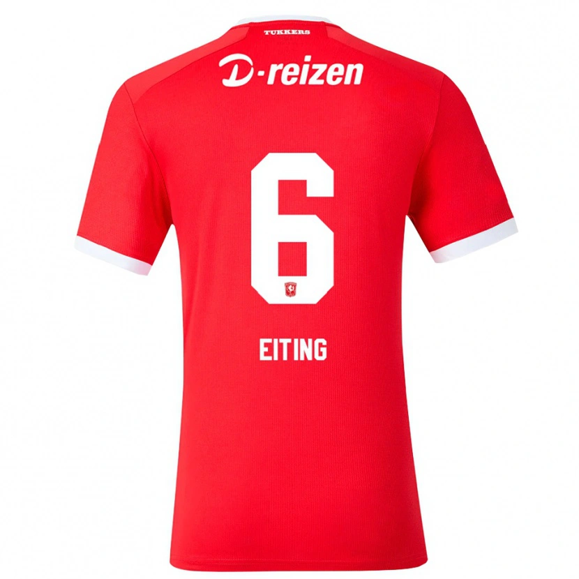 Danxen Uomo Maglia Carel Eiting #6 Rosso Bianco Kit Gara Home 2026/27 Maglietta