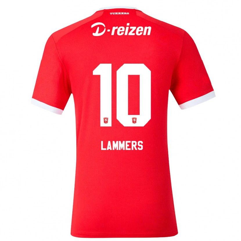 Danxen Uomo Maglia Sam Lammers #10 Rosso Bianco Kit Gara Home 2026/27 Maglietta