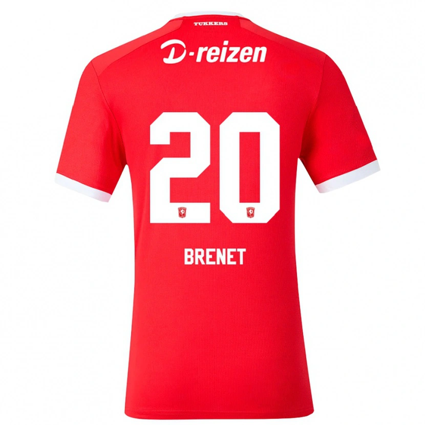 Danxen Uomo Maglia Joshua Brenet #20 Rosso Bianco Kit Gara Home 2026/27 Maglietta