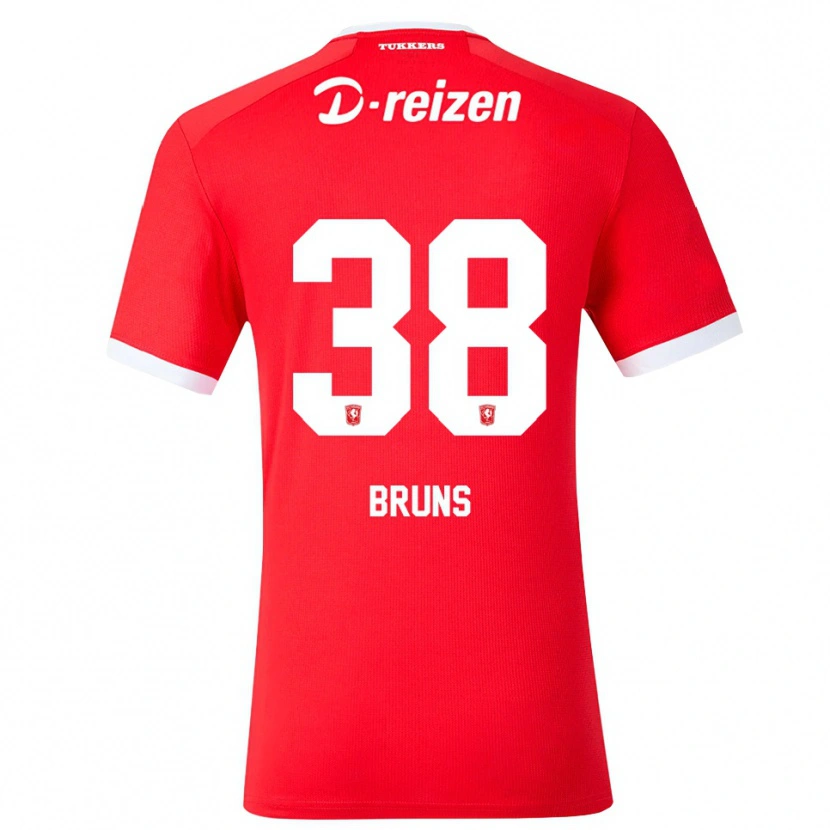 Danxen Uomo Maglia Max Bruns #38 Rosso Bianco Kit Gara Home 2026/27 Maglietta